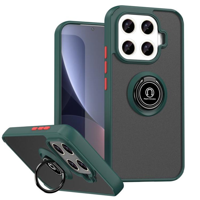 Funda para teléfono Q Shadow 1 Series de TPU + PC con anillo, For Xiaomi 17T Pro 5G, For Xiaomi 17T 5G, For Xiaomi 17 Pro Max, For Xiaomi 17 Pro, For Xiaomi 17, For Xiaomi 15T Pro 5G, For Xiaomi 15T 5G, For Xiaomi 15 5G