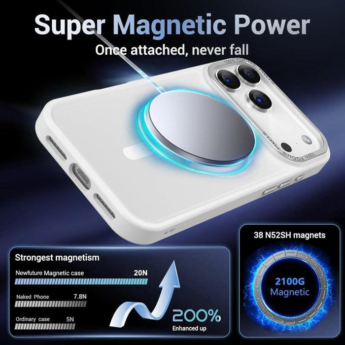XDcase Metal Lens Frame Skin Feel Magnetic Phone Case, For iPhone 17 Pro Max, For iPhone 17 Pro, For iPhone 17