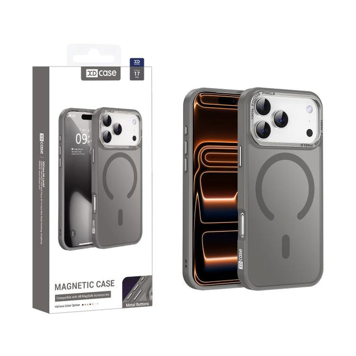 XDcase Metal Lens Frame Skin Feel Magnetic Phone Case, For iPhone 17 Pro Max, For iPhone 17 Pro, For iPhone 17