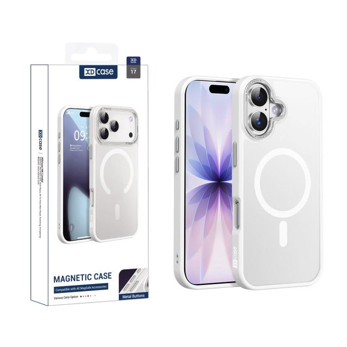 XDcase Metal Lens Frame Skin Feel Magnetic Phone Case, For iPhone 17 Pro Max, For iPhone 17 Pro, For iPhone 17