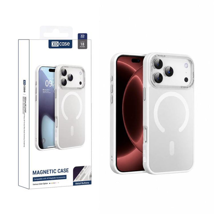 XDcase Metal Lens Frame Skin Feel Magnetic Phone Case, For iPhone 17 Pro Max, For iPhone 17 Pro, For iPhone 17