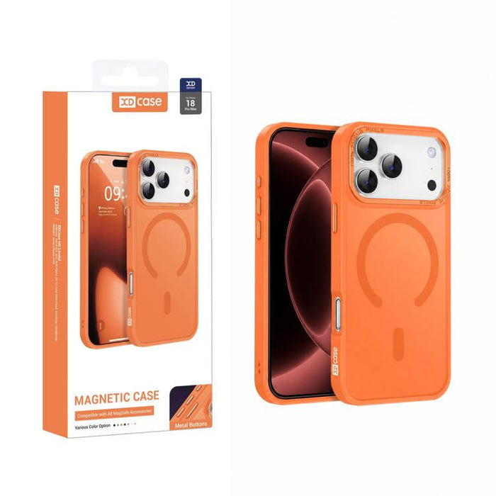 XDcase Metal Lens Frame Skin Feel Magnetic Phone Case, For iPhone 17 Pro Max, For iPhone 17 Pro, For iPhone 17