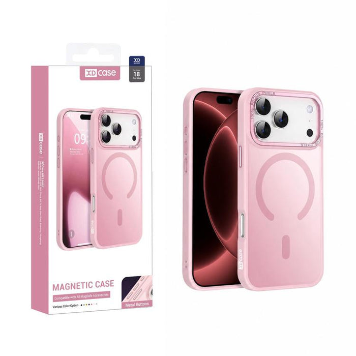 XDcase Metal Lens Frame Skin Feel Magnetic Phone Case, For iPhone 17 Pro Max, For iPhone 17 Pro, For iPhone 17