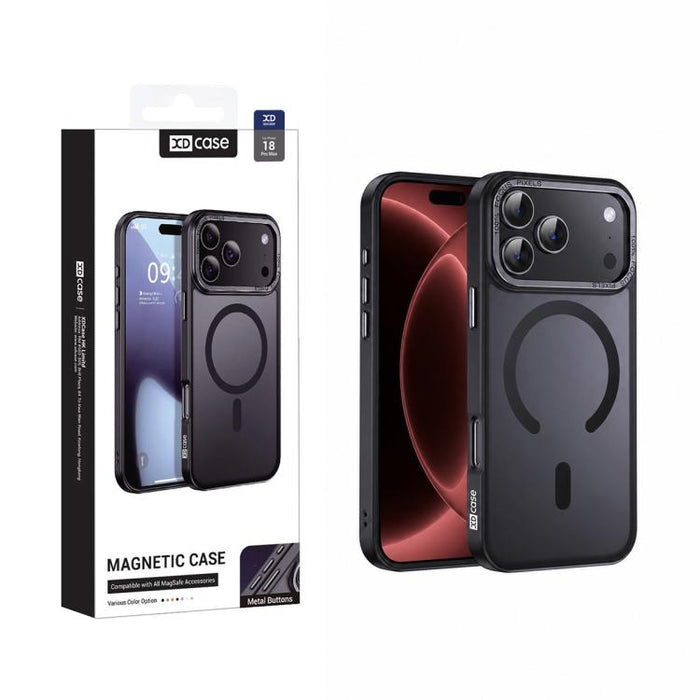 XDcase Metal Lens Frame Skin Feel Magnetic Phone Case, For iPhone 17 Pro Max, For iPhone 17 Pro, For iPhone 17