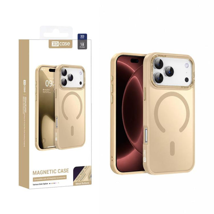 XDcase Metal Lens Frame Skin Feel Magnetic Phone Case, For iPhone 17 Pro Max, For iPhone 17 Pro, For iPhone 17