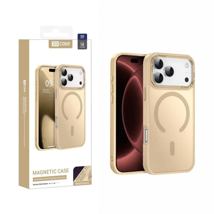 XDcase Metal Lens Frame Skin Feel Magnetic Phone Case, For iPhone 17 Pro Max, For iPhone 17 Pro, For iPhone 17