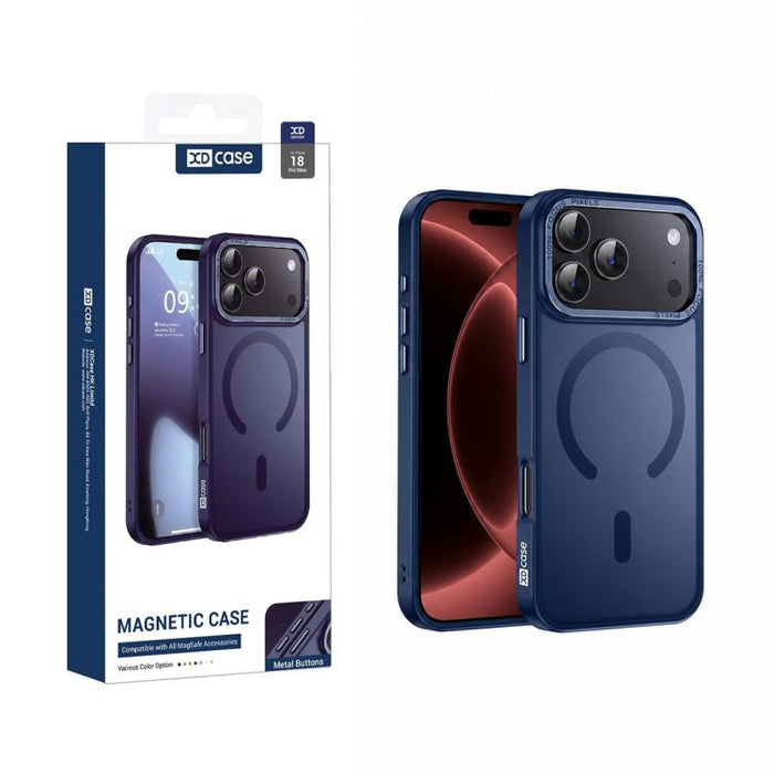 XDcase Metal Lens Frame Skin Feel Magnetic Phone Case, For iPhone 17 Pro Max, For iPhone 17 Pro, For iPhone 17