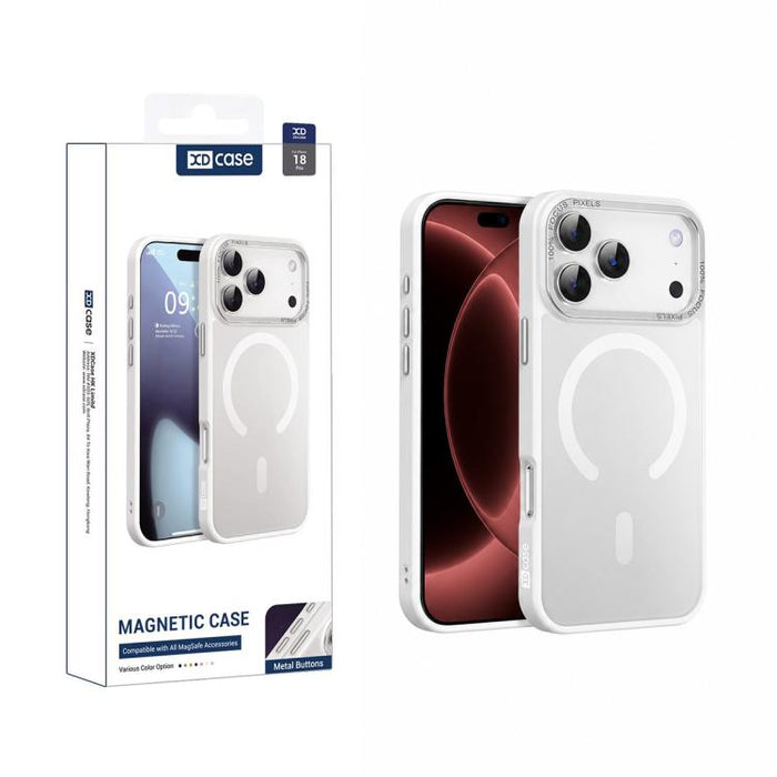 XDcase Metal Lens Frame Skin Feel Magnetic Phone Case, For iPhone 17 Pro Max, For iPhone 17 Pro, For iPhone 17