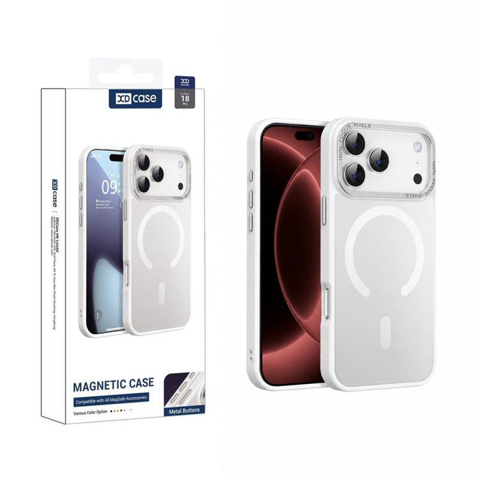 XDcase Metal Lens Frame Skin Feel Magnetic Phone Case, For iPhone 17 Pro Max, For iPhone 17 Pro, For iPhone 17