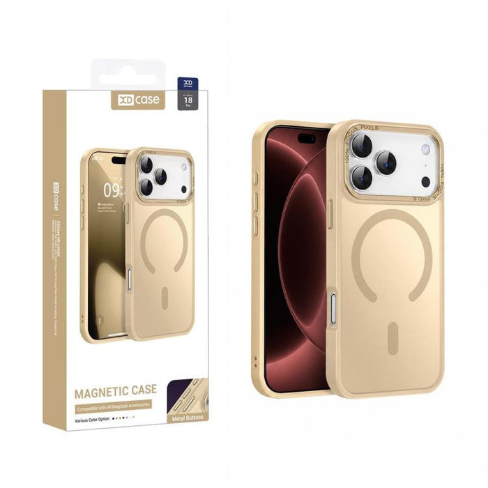XDcase Metal Lens Frame Skin Feel Magnetic Phone Case, For iPhone 17 Pro Max, For iPhone 17 Pro, For iPhone 17