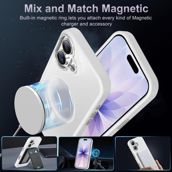 XDcase Metal Lens Frame Skin Feel Magnetic Phone Case, For iPhone 17 Pro Max, For iPhone 17 Pro, For iPhone 17