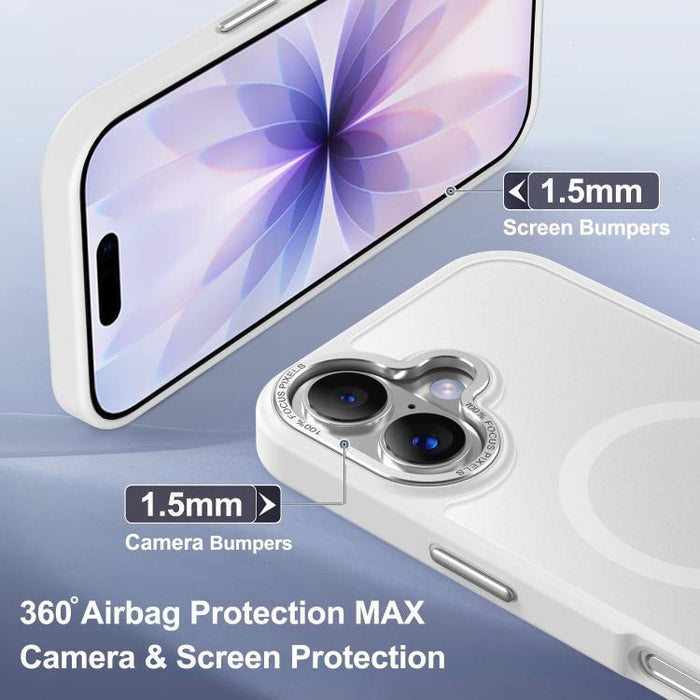 XDcase Metal Lens Frame Skin Feel Magnetic Phone Case, For iPhone 17 Pro Max, For iPhone 17 Pro, For iPhone 17