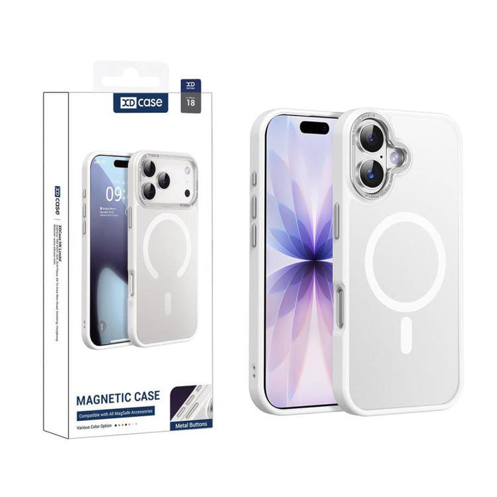 XDcase Metal Lens Frame Skin Feel Magnetic Phone Case, For iPhone 17 Pro Max, For iPhone 17 Pro, For iPhone 17