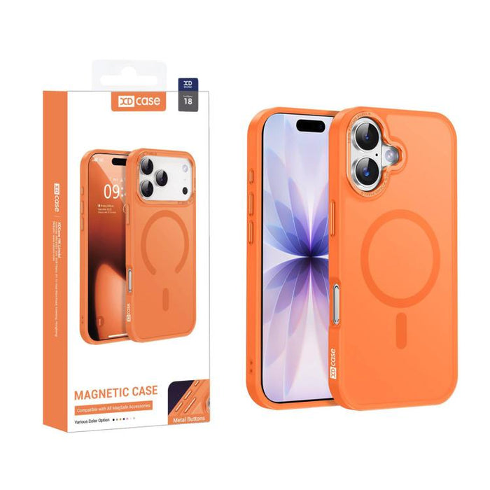 XDcase Metal Lens Frame Skin Feel Magnetic Phone Case, For iPhone 17 Pro Max, For iPhone 17 Pro, For iPhone 17