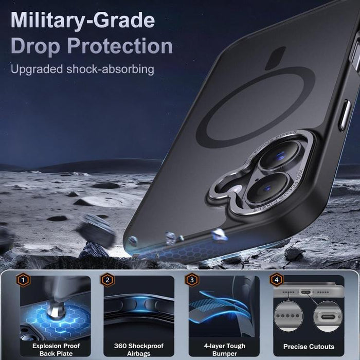 XDcase Metal Lens Frame Skin Feel Magnetic Phone Case, For iPhone 17 Pro Max, For iPhone 17 Pro, For iPhone 17