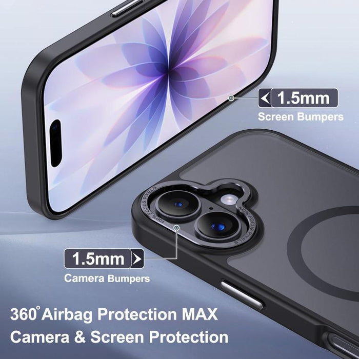 XDcase Metal Lens Frame Skin Feel Magnetic Phone Case, For iPhone 17 Pro Max, For iPhone 17 Pro, For iPhone 17
