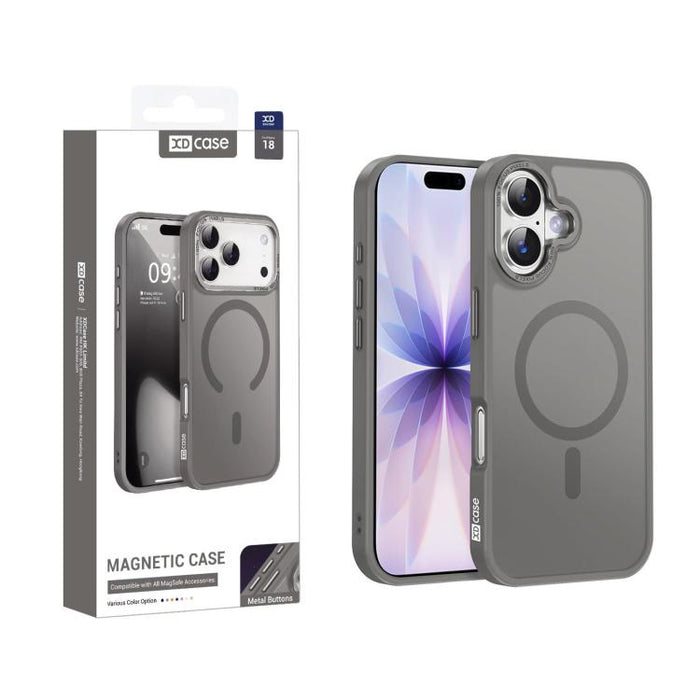 XDcase Metal Lens Frame Skin Feel Magnetic Phone Case, For iPhone 17 Pro Max, For iPhone 17 Pro, For iPhone 17