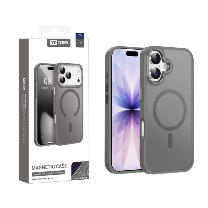 XDcase Metal Lens Frame Skin Feel Magnetic Phone Case, For iPhone 17 Pro Max, For iPhone 17 Pro, For iPhone 17