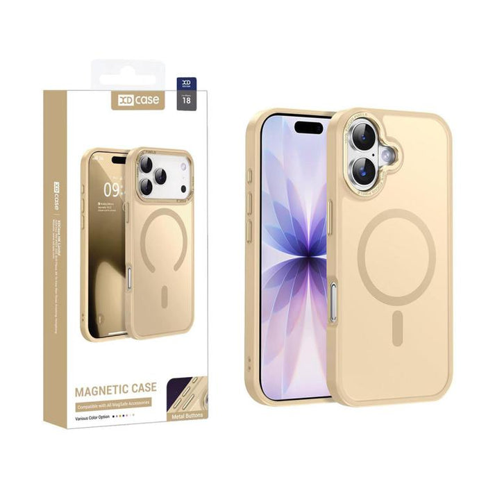 XDcase Metal Lens Frame Skin Feel Magnetic Phone Case, For iPhone 17 Pro Max, For iPhone 17 Pro, For iPhone 17