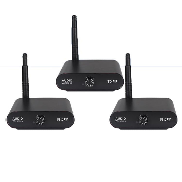 AU2410R2 2.4G Wireless Audio Transmitter, 1 Transmitter + 2 Receivers