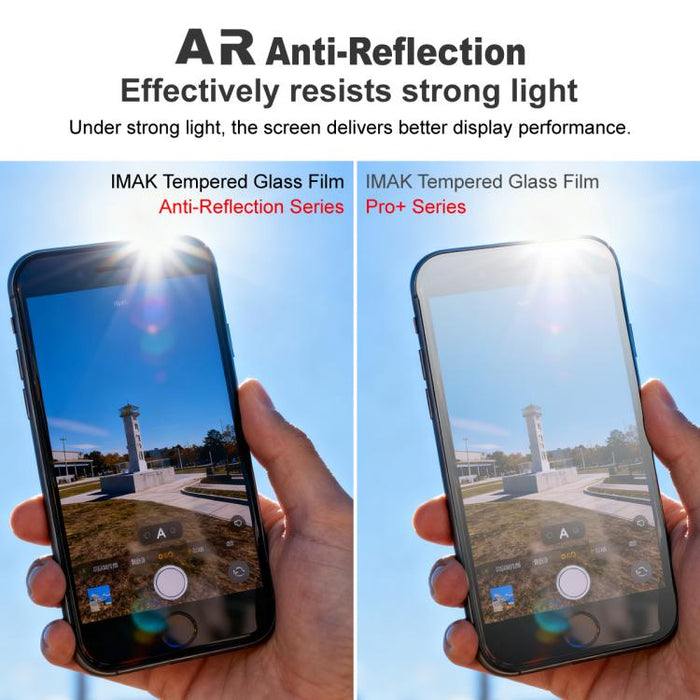 imak Anti-Reflection Series Full Coverage Tempered Glass Film, For iPhone 17 Pro Max, For iPhone 17 Pro, For iPhone 17, For iPhone Air