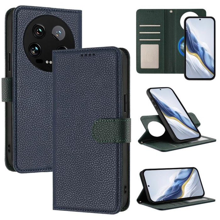 Funda magnética desmontable para teléfono con textura de lichi y cubierta de cuero vegano., For Xiaomi 15 Pro, For Xiaomi 15, For Xiaomi 14T Pro, For Xiaomi 14T, For Xiaomi 14 Ultra