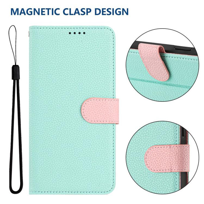 Funda magnética desmontable para teléfono con textura de lichi y cubierta de cuero vegano., For Redmi 14C 4G / 14R 5G / Poco C75, For Redmi Note 14 5G Global, For Redmi Note 14 Pro+ 5G Global, For Redmi Note 14 Pro 5G Global                            ...