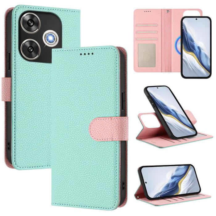 Funda magnética desmontable para teléfono con textura de lichi y cubierta de cuero vegano., For Redmi 14C 4G / 14R 5G / Poco C75, For Redmi Note 14 5G Global, For Redmi Note 14 Pro+ 5G Global, For Redmi Note 14 Pro 5G Global                            ...