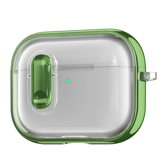 Clear Electroplating Wireless Earphones Case with Switch, For AirPods Pro 3, For AirPods 4, For AirPods Pro 2, For AirPods Pro