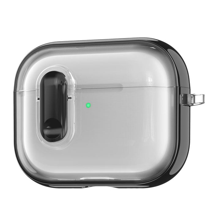 Clear Electroplating Wireless Earphones Case with Switch, For AirPods Pro 3, For AirPods 4, For AirPods Pro 2, For AirPods Pro