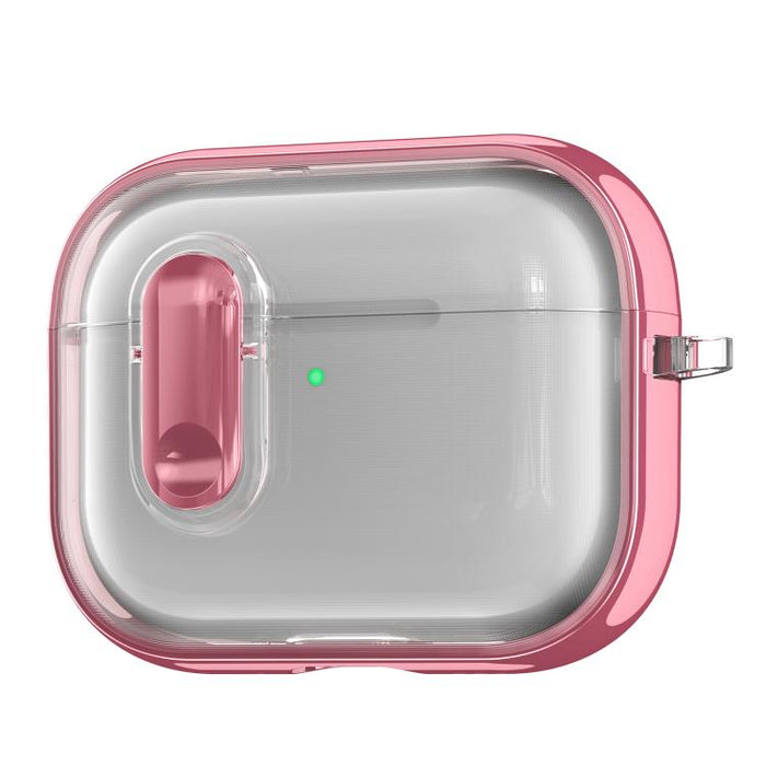 Clear Electroplating Wireless Earphones Case with Switch, For AirPods Pro 3, For AirPods 4, For AirPods Pro 2, For AirPods Pro