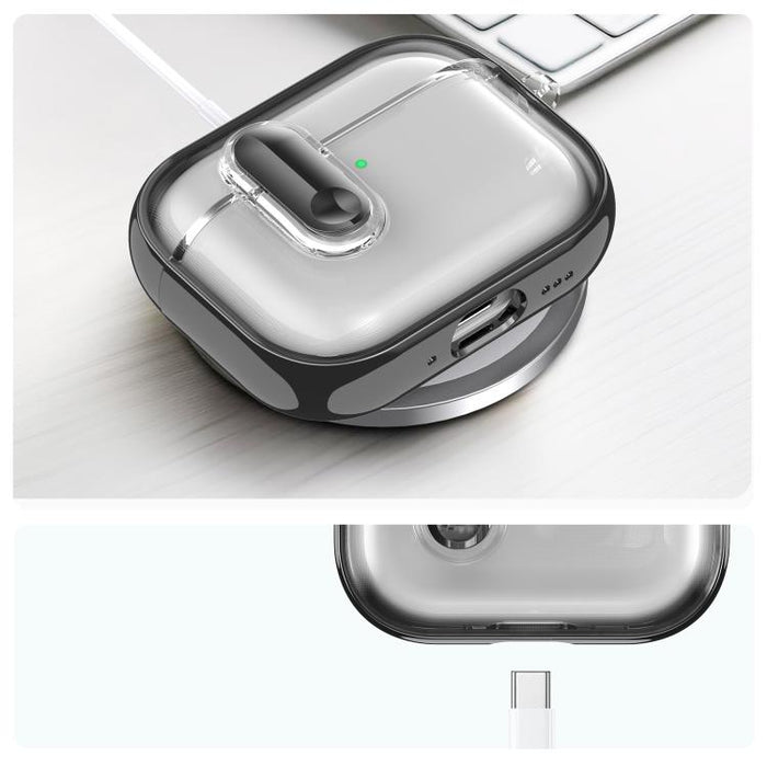 Clear Electroplating Wireless Earphones Case with Switch, For AirPods Pro 3, For AirPods 4, For AirPods Pro 2, For AirPods Pro