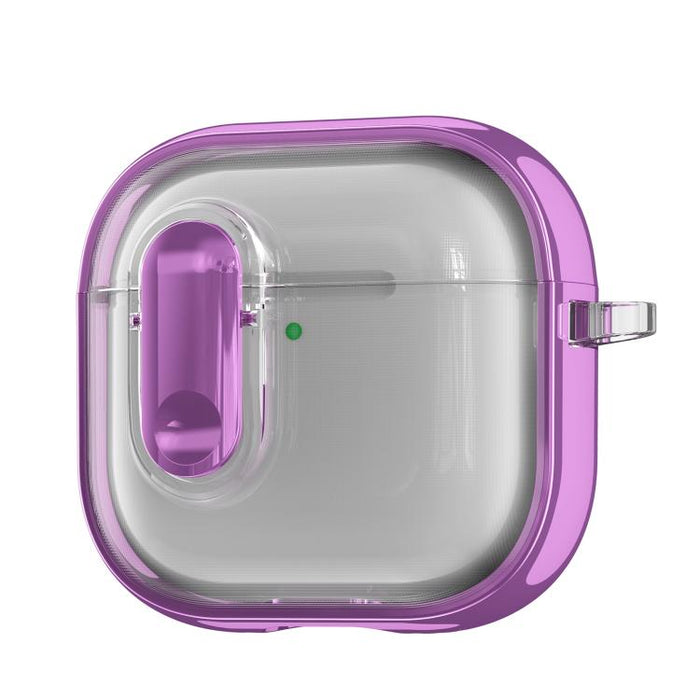 Clear Electroplating Wireless Earphones Case with Switch, For AirPods Pro 3, For AirPods 4, For AirPods Pro 2, For AirPods Pro
