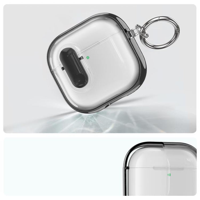 Clear Electroplating Wireless Earphones Case with Switch, For AirPods Pro 3, For AirPods 4, For AirPods Pro 2, For AirPods Pro