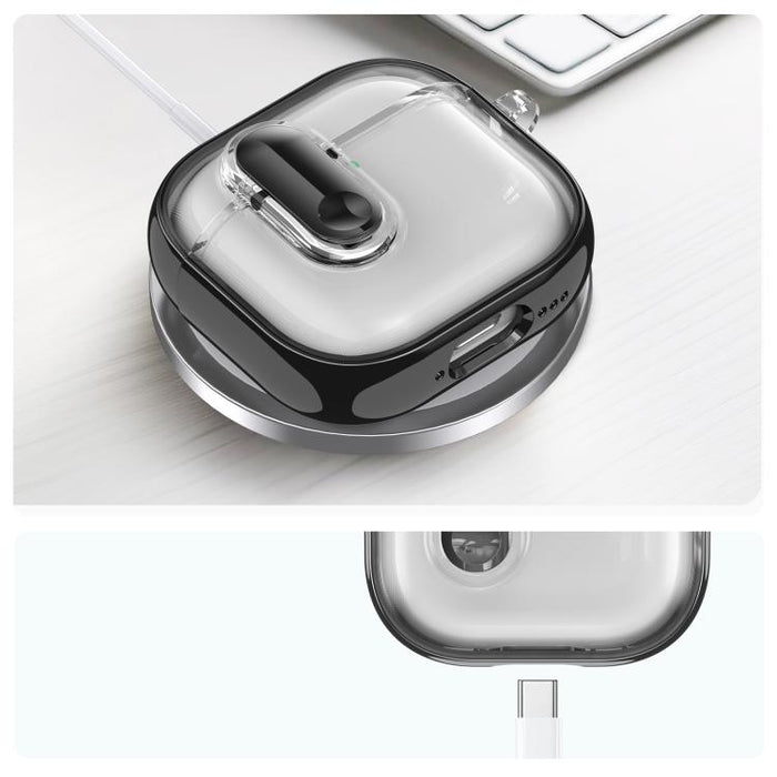 Clear Electroplating Wireless Earphones Case with Switch, For AirPods Pro 3, For AirPods 4, For AirPods Pro 2, For AirPods Pro