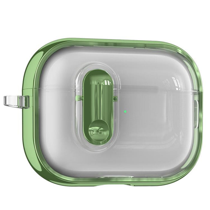 Clear Electroplating Wireless Earphones Case with Switch, For AirPods Pro 3, For AirPods 4, For AirPods Pro 2, For AirPods Pro