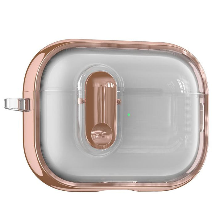 Clear Electroplating Wireless Earphones Case with Switch, For AirPods Pro 3, For AirPods 4, For AirPods Pro 2, For AirPods Pro