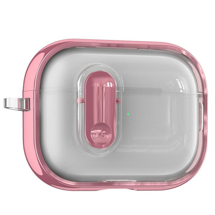 Clear Electroplating Wireless Earphones Case with Switch, For AirPods Pro 3, For AirPods 4, For AirPods Pro 2, For AirPods Pro