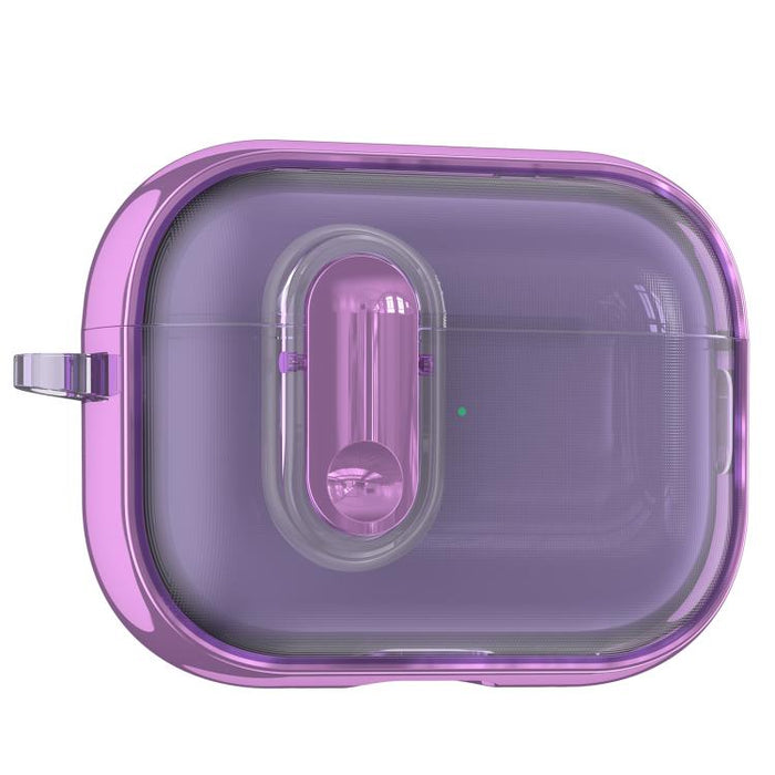 Clear Electroplating Wireless Earphones Case with Switch, For AirPods Pro 3, For AirPods 4, For AirPods Pro 2, For AirPods Pro