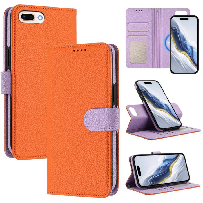 Detachable Litchi Texture Magnetic Side-Patch Vegan Leather Phone Case, For iPhone 13 Pro Max, For iPhone 13 Pro, For iPhone 13, For iPhone 12 / 12 Pro, For iPhone 12 Pro Max, For iPhone 11 Pro Max, For iPhone 11, For iPhone 11 Pro                     ...