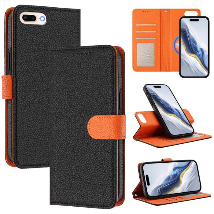 Detachable Litchi Texture Magnetic Side-Patch Vegan Leather Phone Case, For iPhone 13 Pro Max, For iPhone 13 Pro, For iPhone 13, For iPhone 12 / 12 Pro, For iPhone 12 Pro Max, For iPhone 11 Pro Max, For iPhone 11, For iPhone 11 Pro                     ...