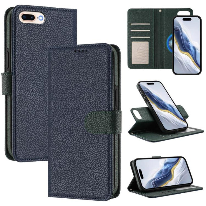 Detachable Litchi Texture Magnetic Side-Patch Vegan Leather Phone Case, For iPhone 13 Pro Max, For iPhone 13 Pro, For iPhone 13, For iPhone 12 / 12 Pro, For iPhone 12 Pro Max, For iPhone 11 Pro Max, For iPhone 11, For iPhone 11 Pro                     ...