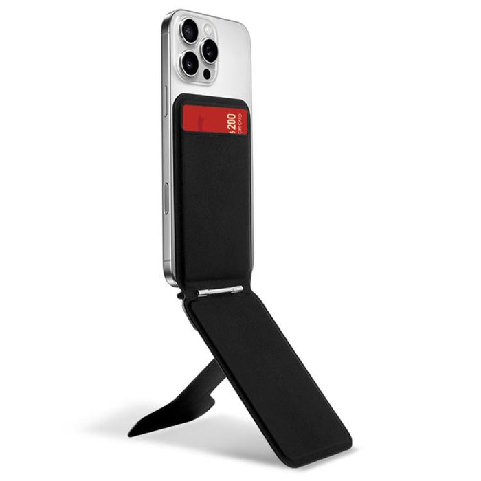 Do As You Wish I-Shaped Hinge Magnetic Phone Stand with Card Holder