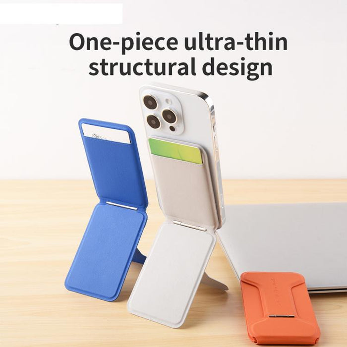 Do As You Wish I-Shaped Hinge Magnetic Phone Stand with Card Holder