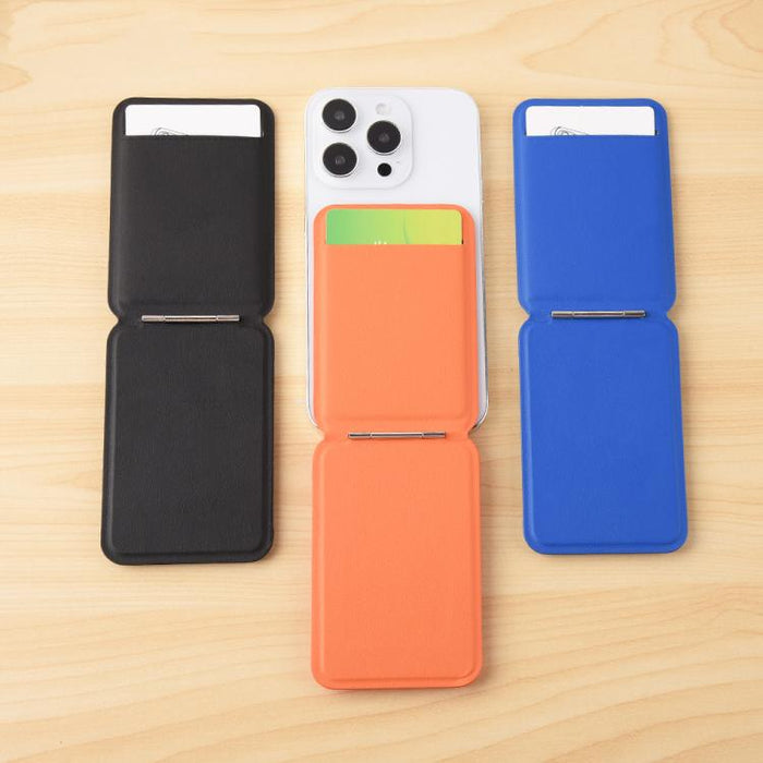 Do As You Wish I-Shaped Hinge Magnetic Phone Stand with Card Holder
