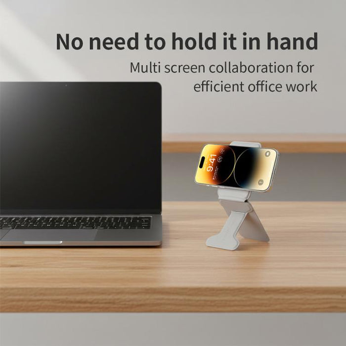 Do As You Wish I-Shaped Hinge Magnetic Phone Stand with Card Holder