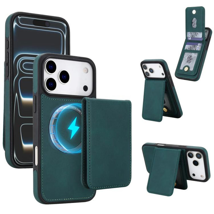 YM030 Retro Faux Leather Magnetic Detachable Wallet Phone Case, For iPhone 17 Pro Max, For iPhone 17 Pro