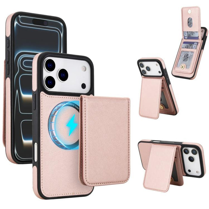 YM030 Retro Faux Leather Magnetic Detachable Wallet Phone Case, For iPhone 17 Pro Max, For iPhone 17 Pro