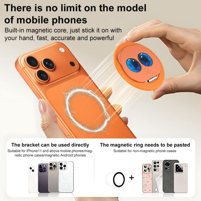 Double-fold Panda Magnetic Ring Phone Holder