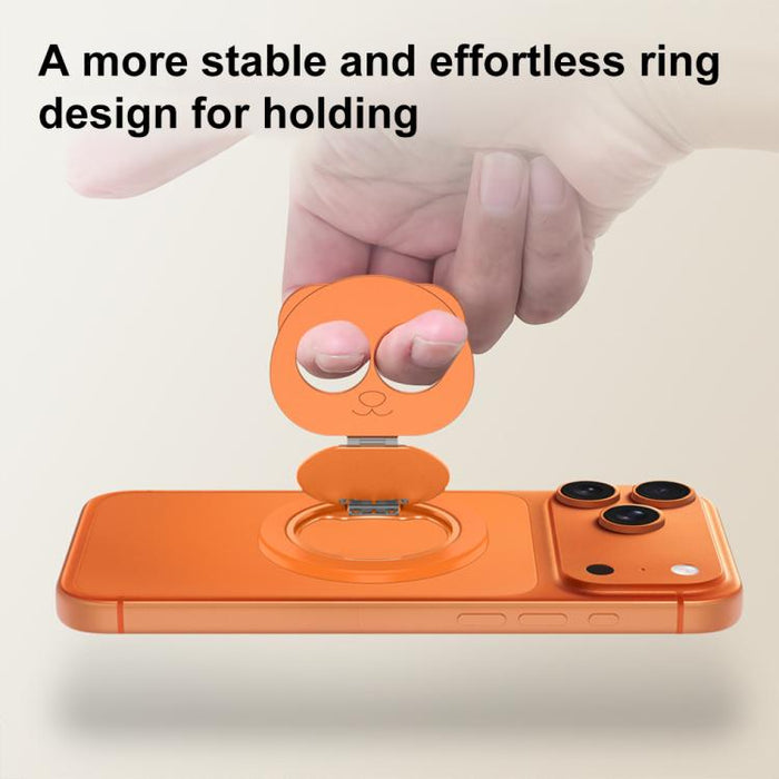 Double-fold Panda Magnetic Ring Phone Holder